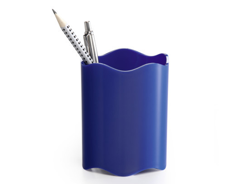 Підставка для ручок пластикова на 1відд. Trend, блакитний
