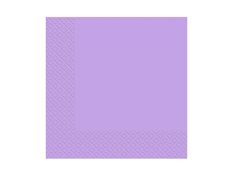 Серветки паперові 33х33см 3шар 20шт, фіолетовий світлий Марго