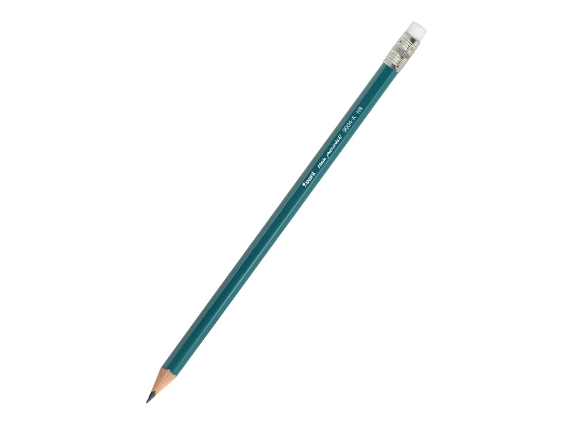 Олівець графітовий HB з ластиком Axent ECO SOFT пластиковий
