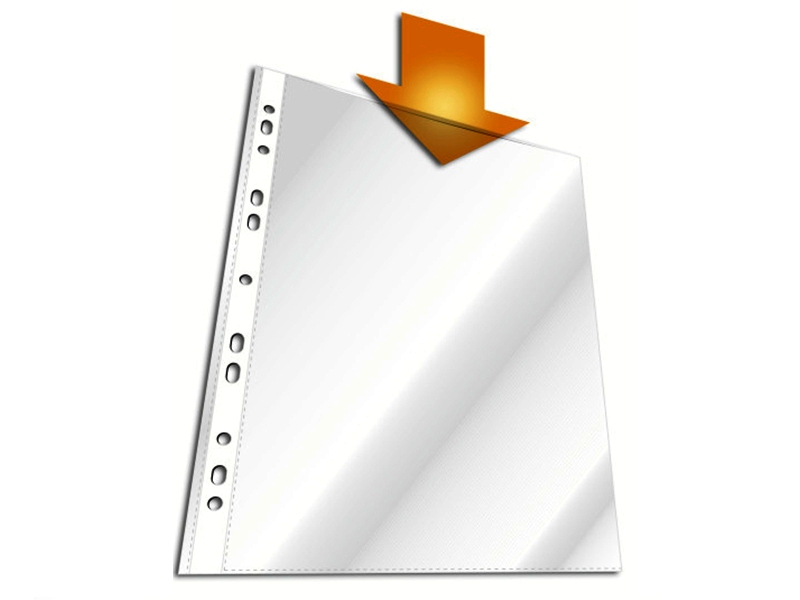 Файл для документів А4 60мкм глянцевий 100шт Durable, прозорий