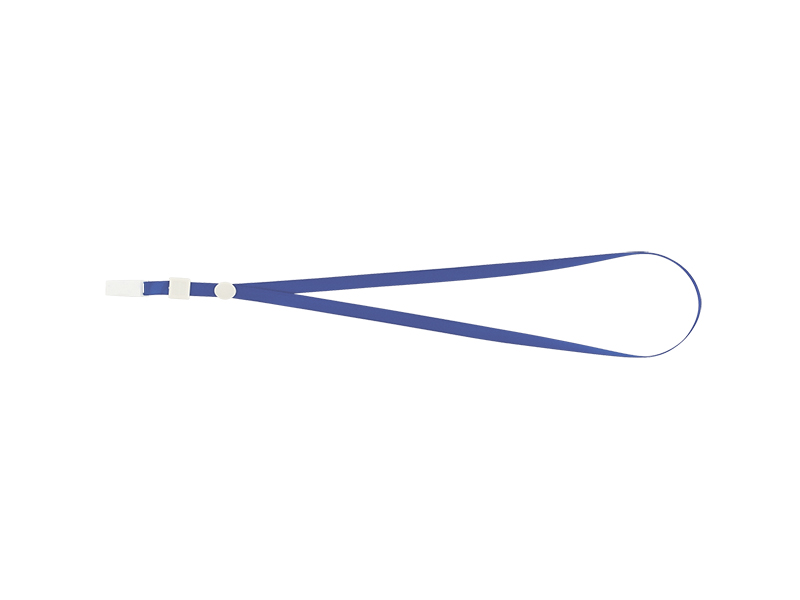Шнурок для бейджа з кліпом 460мм Buromax, синій