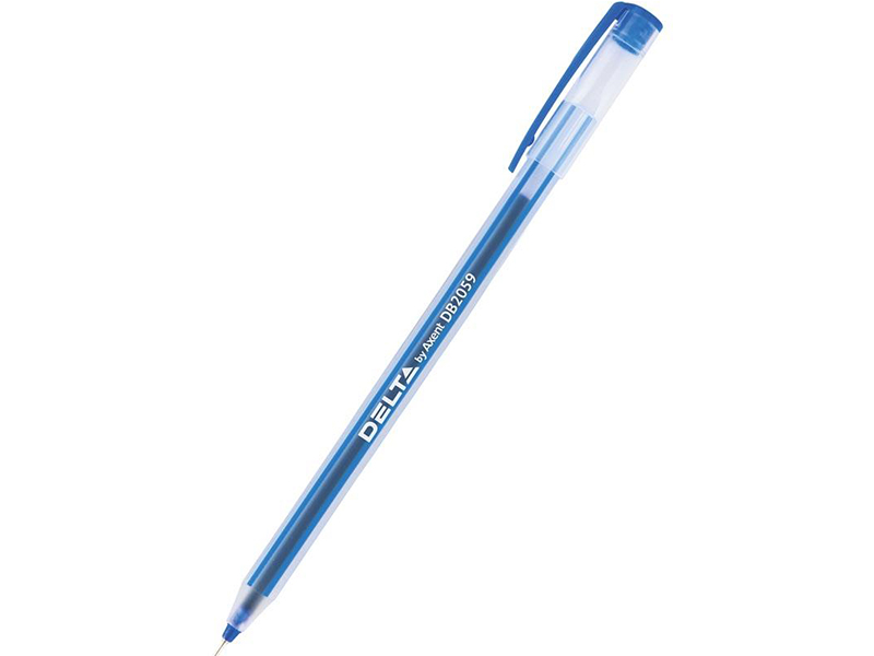 Ручка шариковая синяя 0,7мм на масляной основе Delta by Axent 