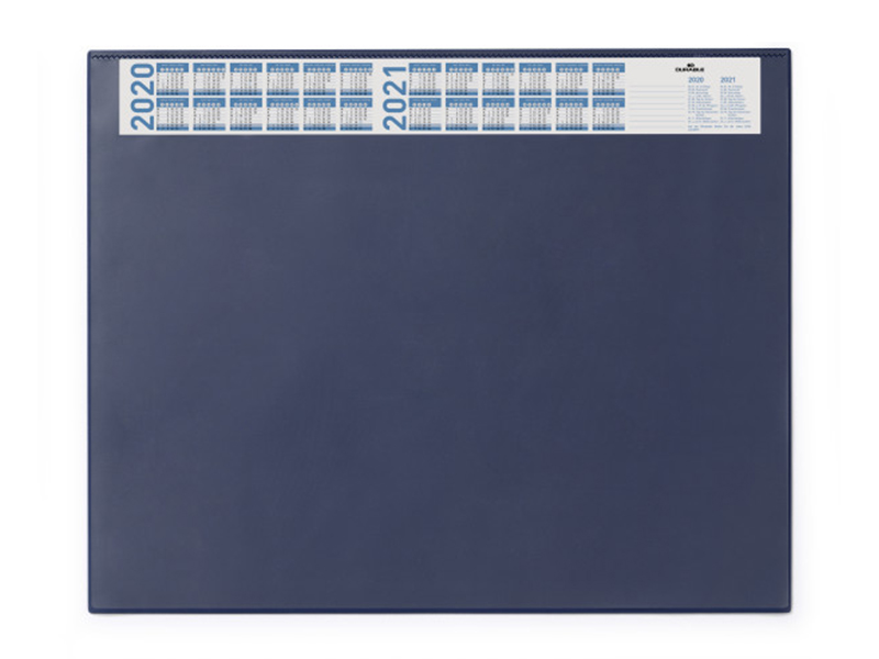 Покриття на стіл з ПВХ 520 х 650 мм 2-шарове з прозорим верхом, синій Durable