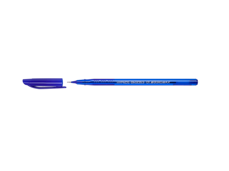 Ручка шариковая синяя 0,5мм на масляной основе Buromax Hypnos, корпус трехгранный