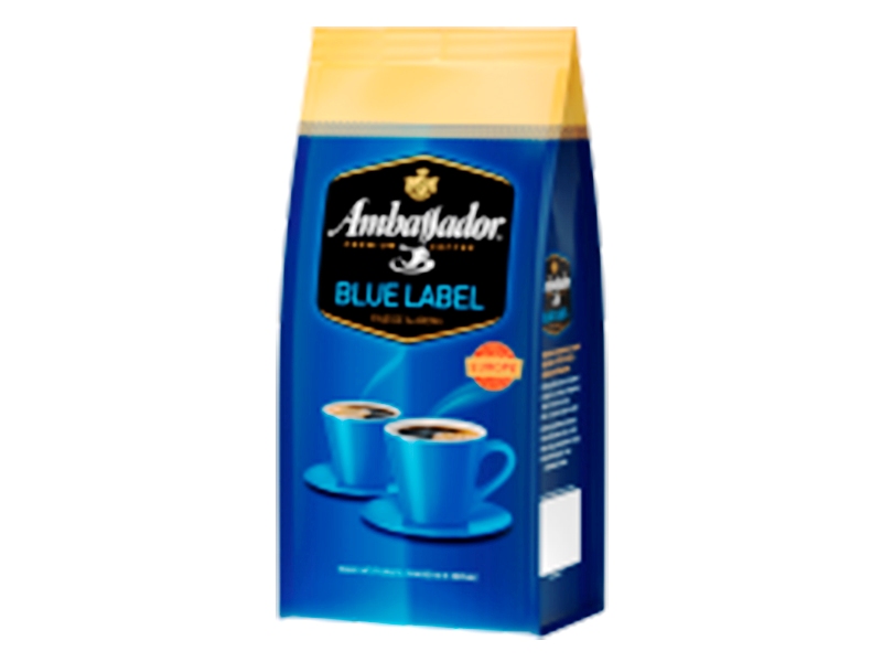 Кава Ambassador в зернах Blue Label 1000г, пакет