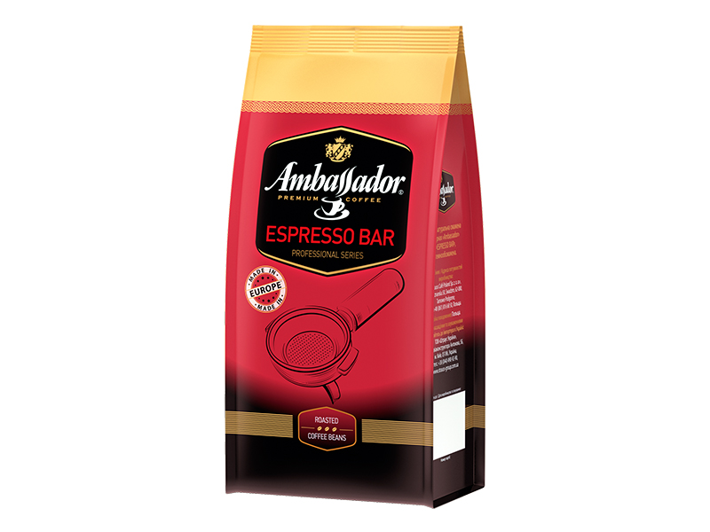 Кава Ambassador в зернах Espresso Bar 1000г, пакет