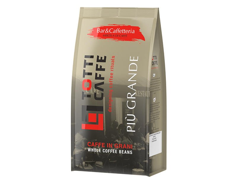 Кава TOTTI в зернах Caffe PIU GRANDE 1000г, пакет