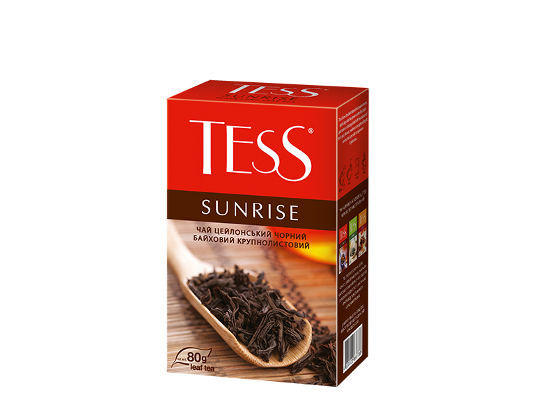 Чай чорний розсипний Tess  90г SUNRISE, лист