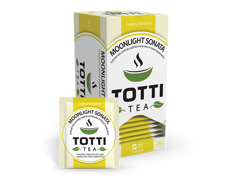 Чай зеленый пакетированный TOTTI  25пак Лунная соната