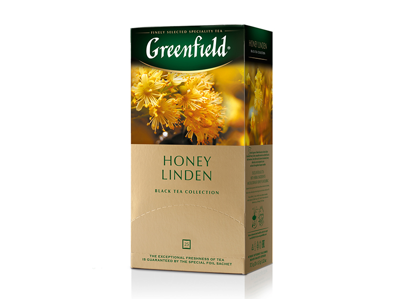 Чай чорний пакетований Greenfield 25пак Honey Linden