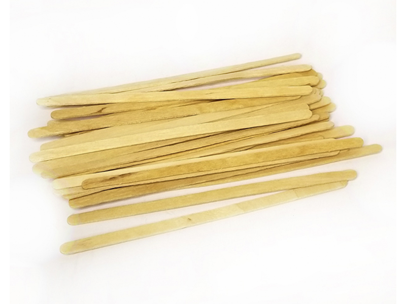 Мішалки палички  дерев`яні 14,5см 150шт, білі