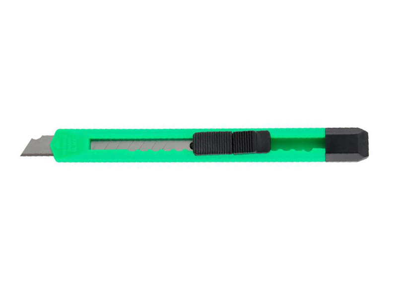 Нож канцелярский 9мм Axent пластиковый, зеленый