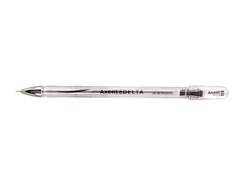 Ручка гелевая черная 0,5мм Delta by Axent