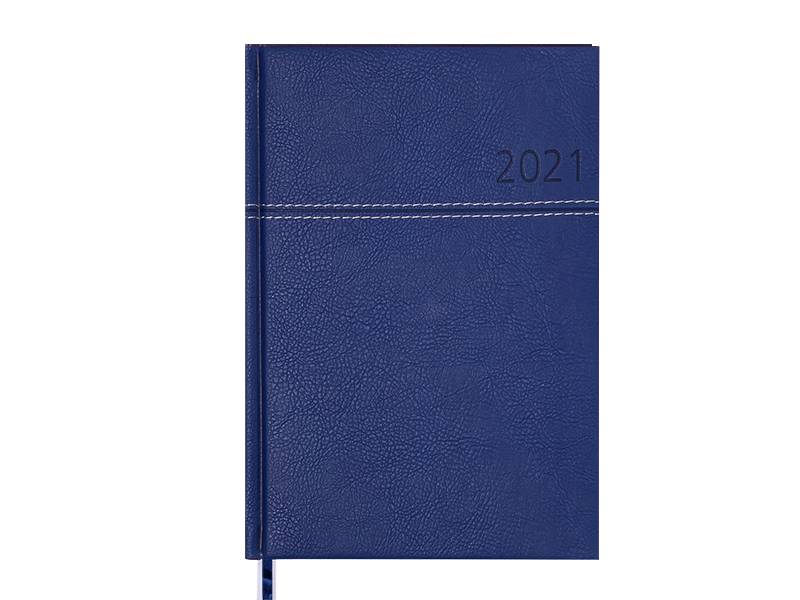 Щоденник датований А5 ORION 336стор., кремовий блок (лінія), синій