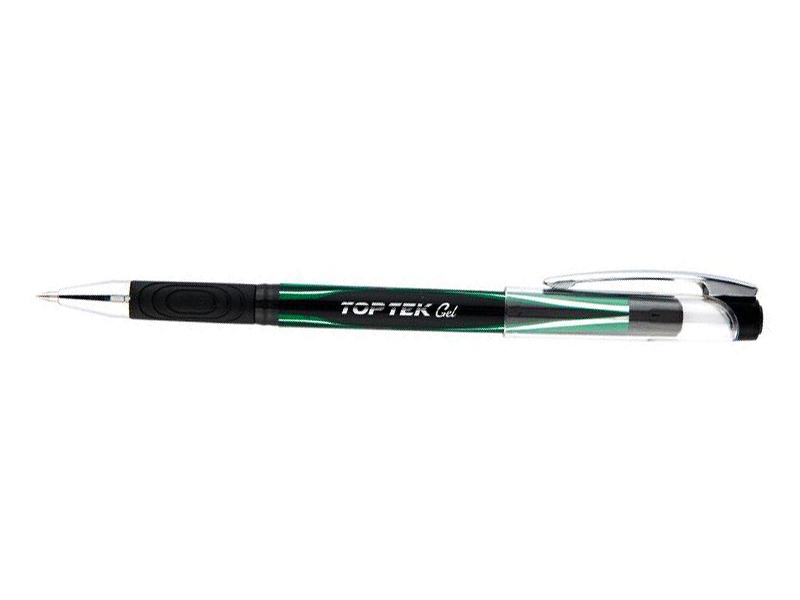 Ручка гелева зелена 0,5мм, Unimax TOP TEK GEL