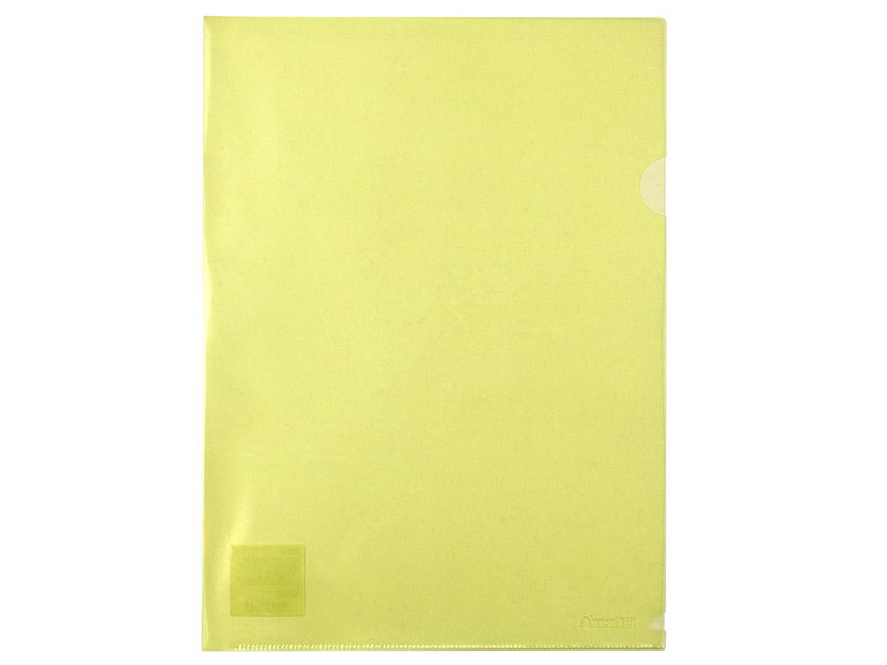 Папка-кутик А4 пл.180мкм, Axent, жовтий