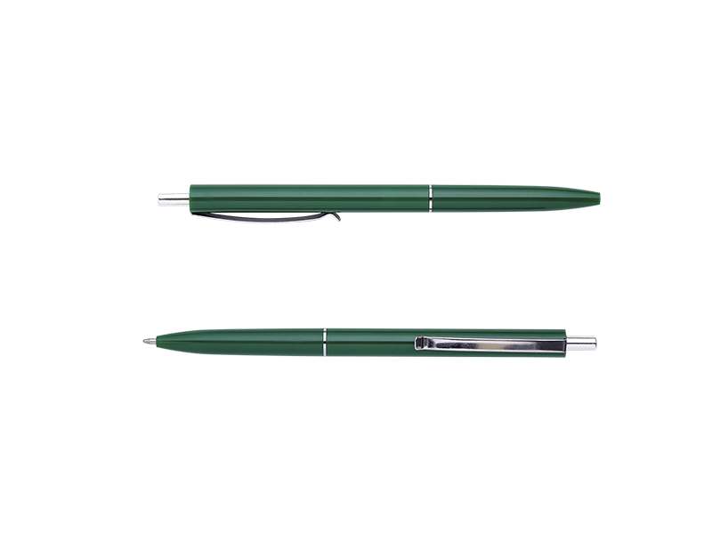 Ручка шариковая автоматическая синяя 1,0мм COLOR, L2U, корпус зеленый 