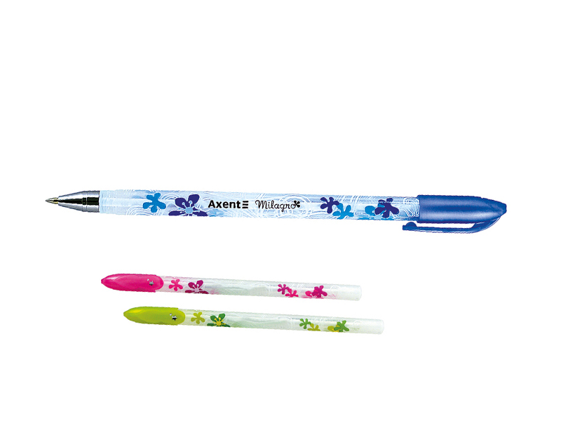 Ручка шариковая синяя 0,5мм Axent Milagro