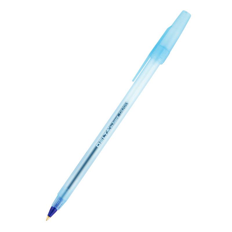 Ручка шариковая синяя 1,0мм Delta by Axent, прозрачный корпус
