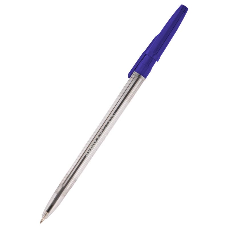 Ручка шариковая синяя 0,7мм Delta by Axent, прозрачный корпус