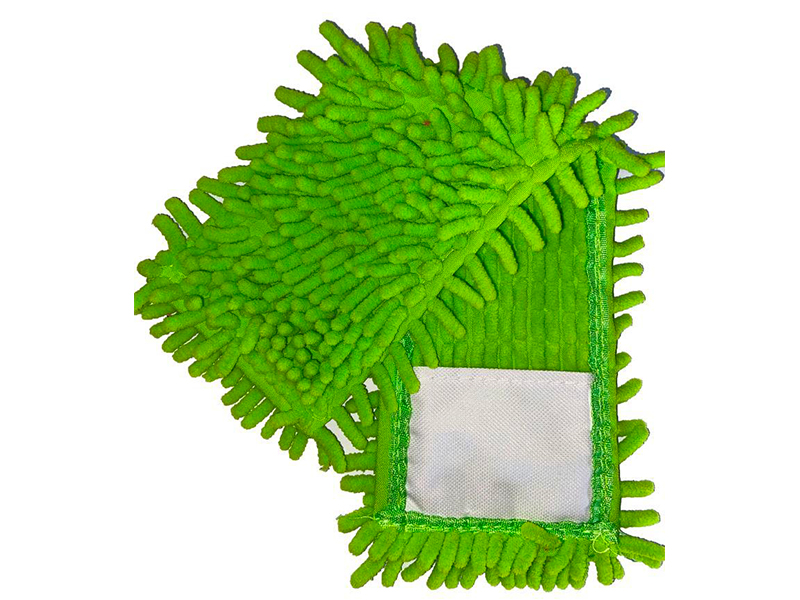 МОП 43см Универсальный с карманами для влажной уборки, мікроволокно, зеленый