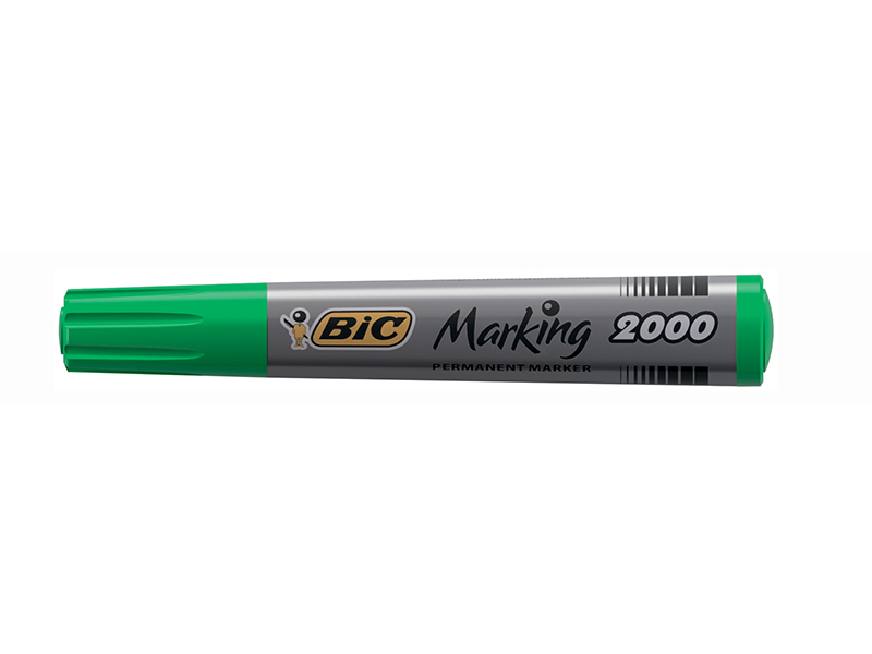 Маркер перманентний BIC 2000  1,5-3мм, зелений