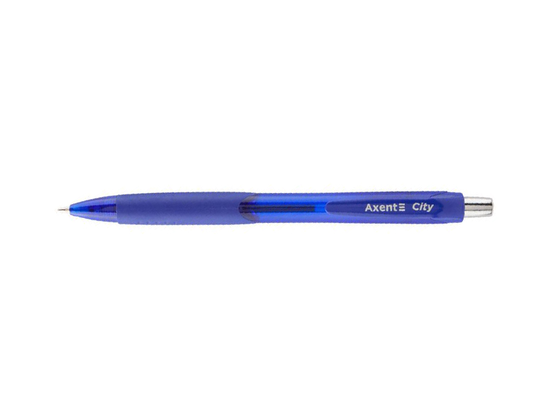 Ручка шариковая автоматическая синяя 0,5мм, Axent City