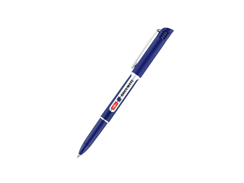 Ручка шариковая синяя 0.7мм, на масляной основе Documate. Корпус синий