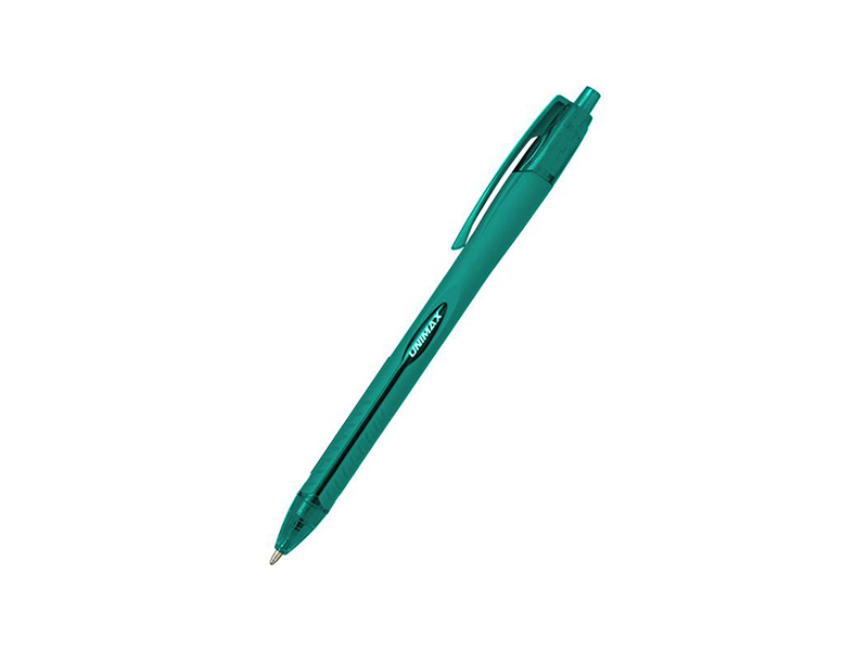 Ручка кулькова автоматична зелена 0.7мм на масляній основі "AEROGRIP", корпус зелений