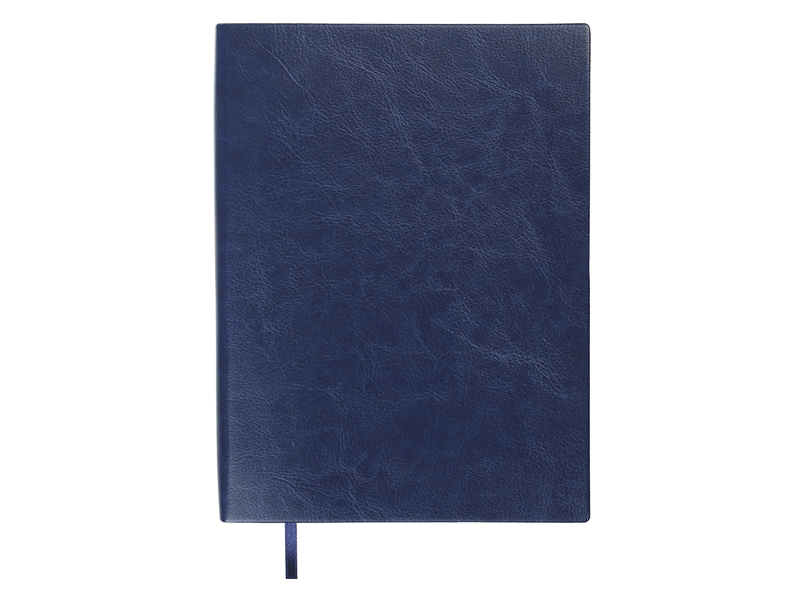 Щоденник недатований А5 IDEAL 288стор., штучна шкіра білий блок (лінія), синій